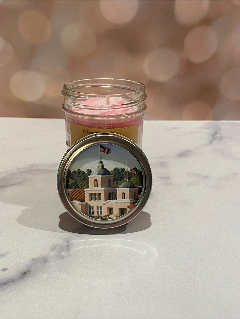 Handmade Pink Palace Soy Wax Candle